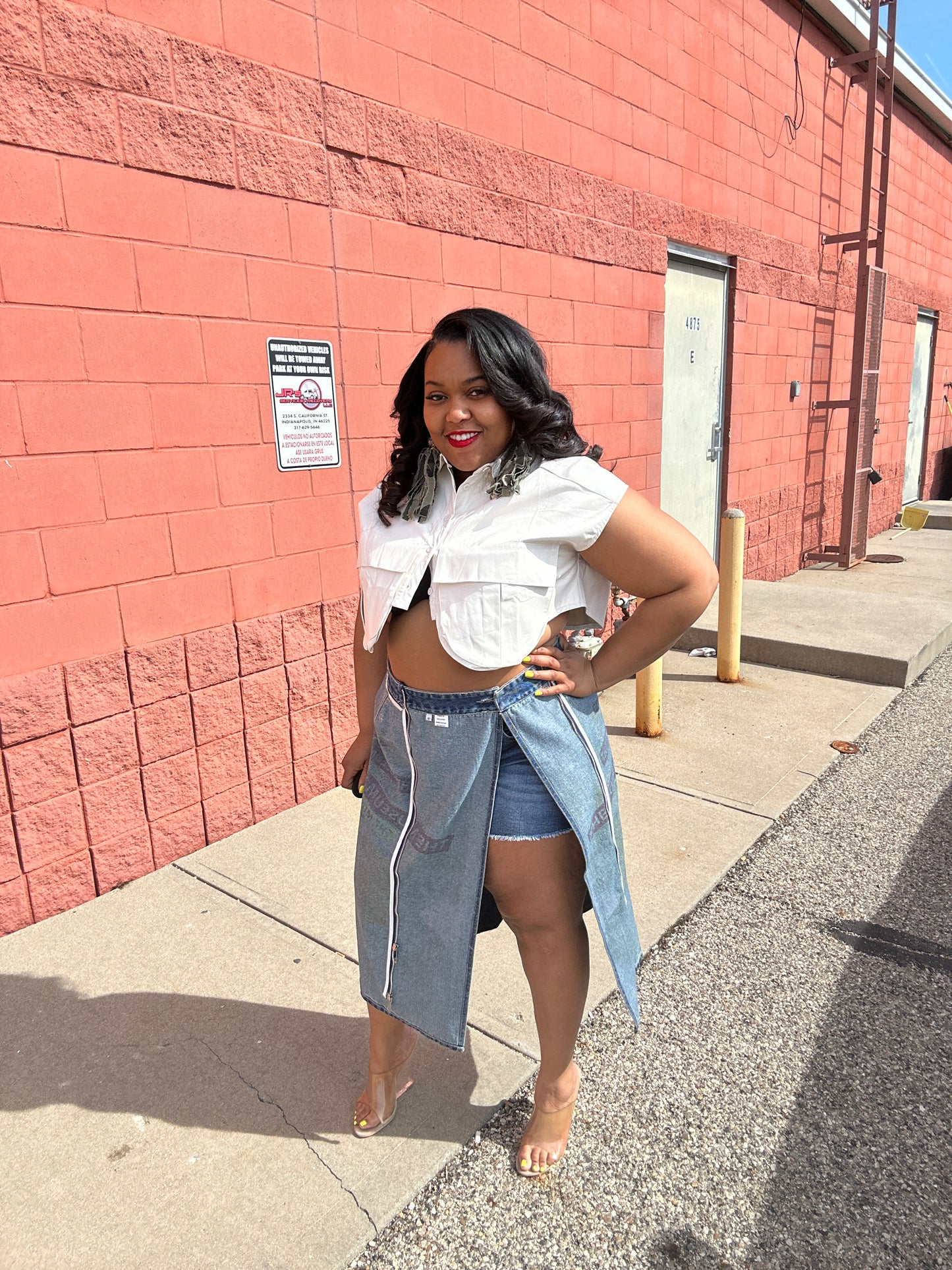 Cindee jean skirt