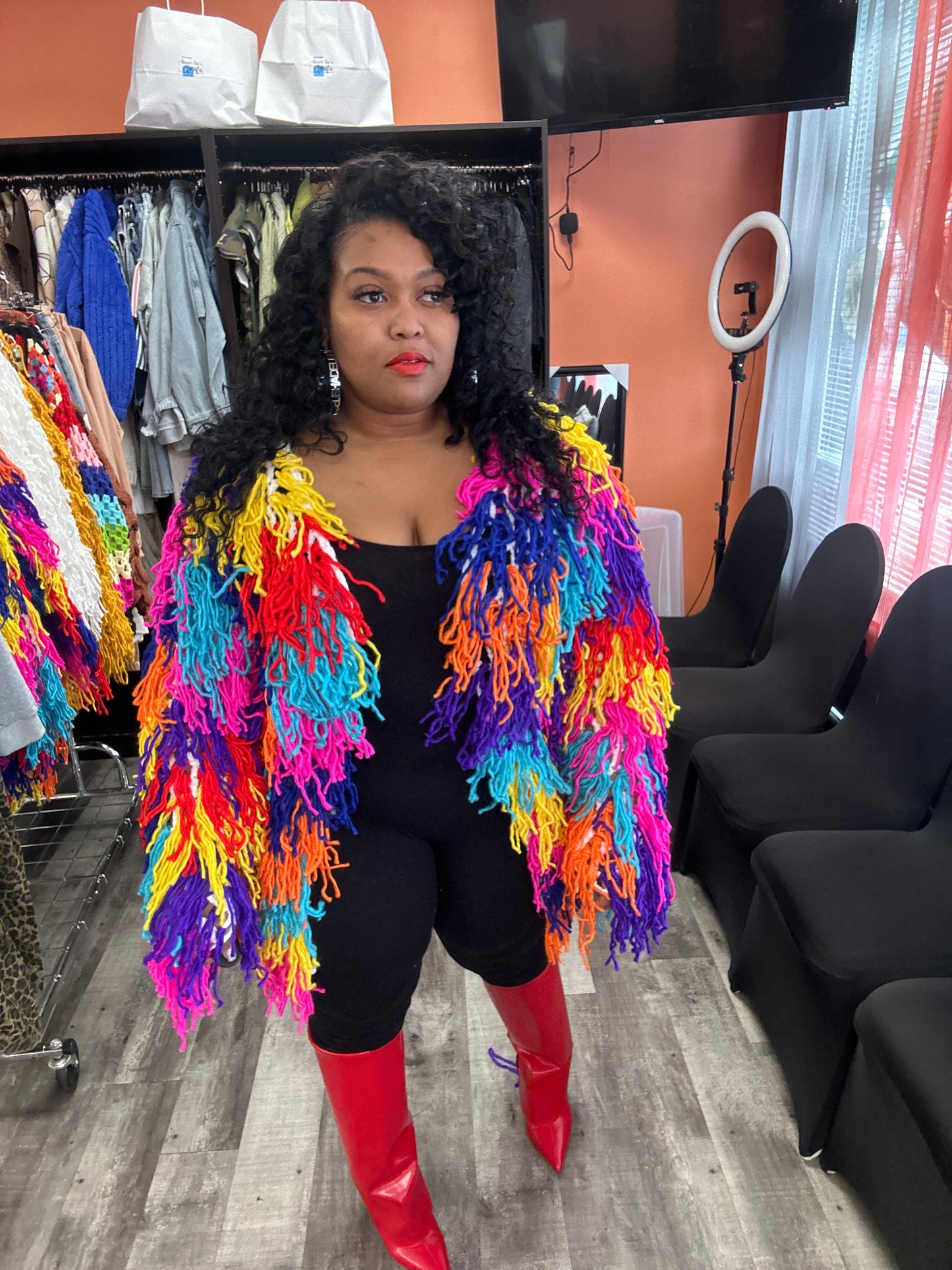 Desiree shag sweater