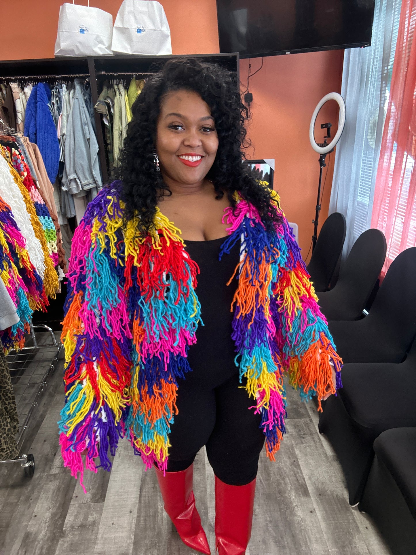 Desiree shag sweater