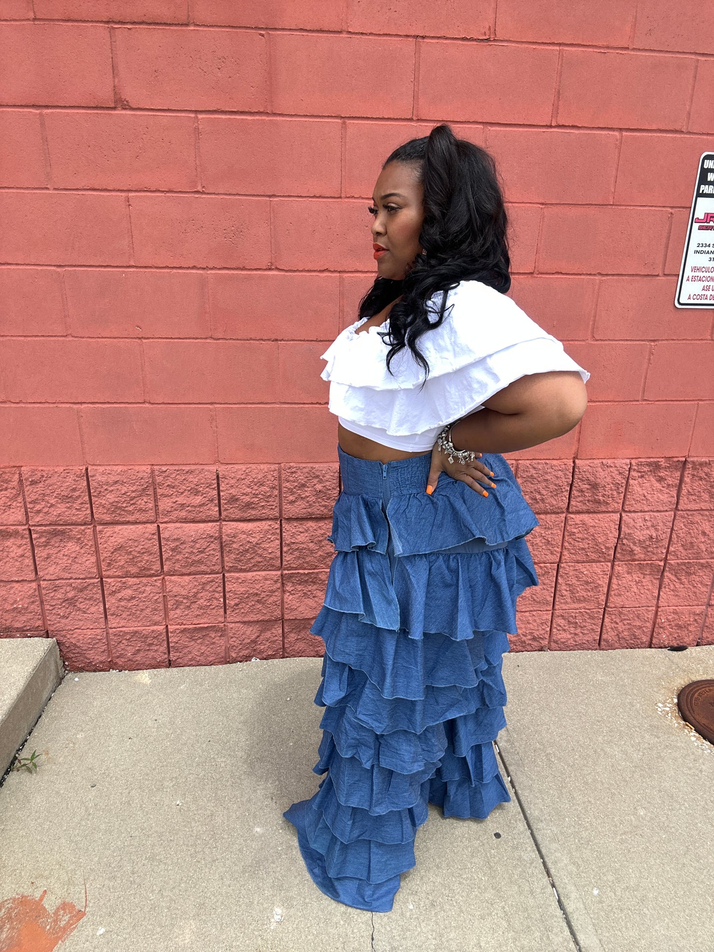Pebbles ruffled pants