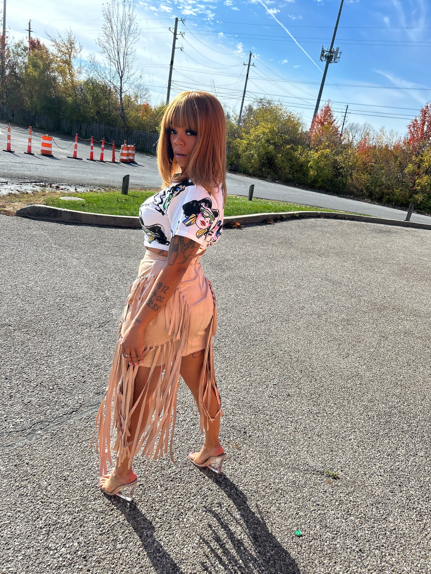 Margie fringe skirt