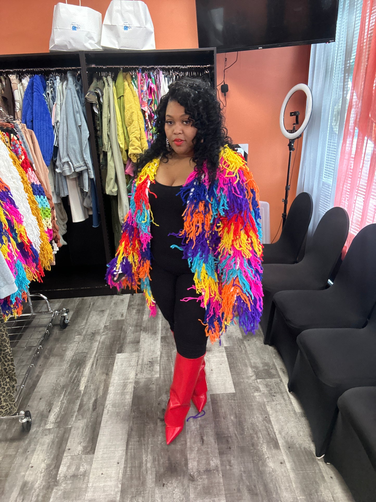 Desiree shag sweater